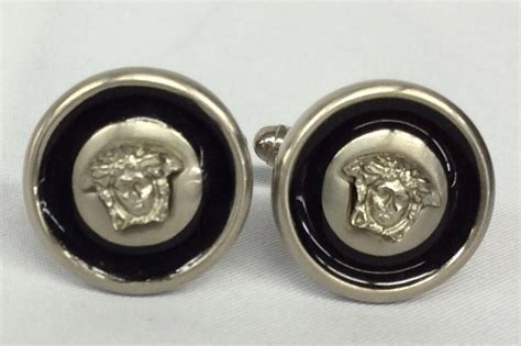 versace cufflinks silver|gianni versace cufflinks.